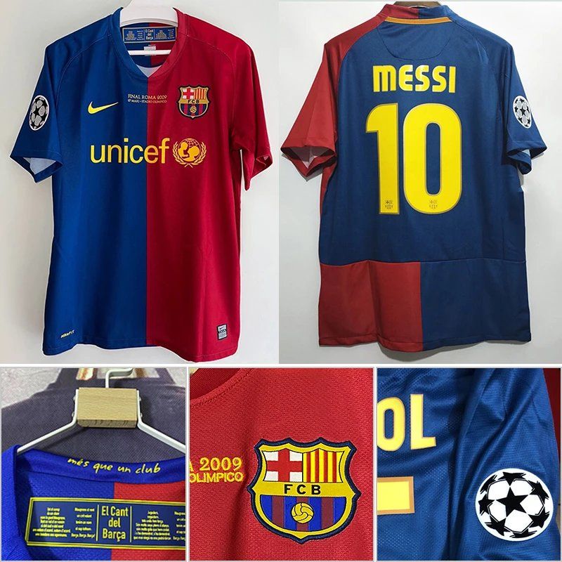 0809 Barcelona Home No.10 Messi Champions League Edition