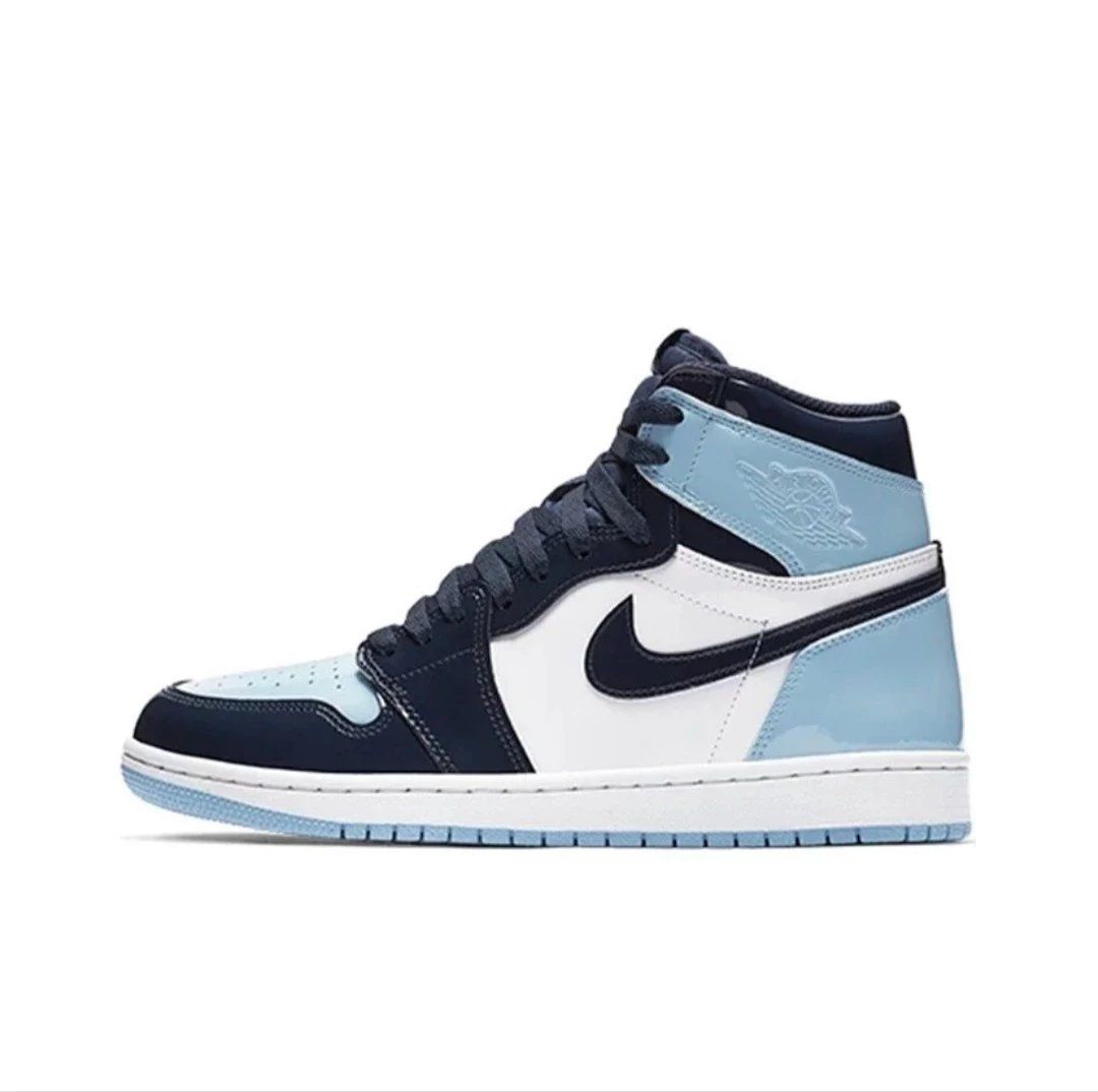Air Jordan 1 Mid Light Blue Shoes