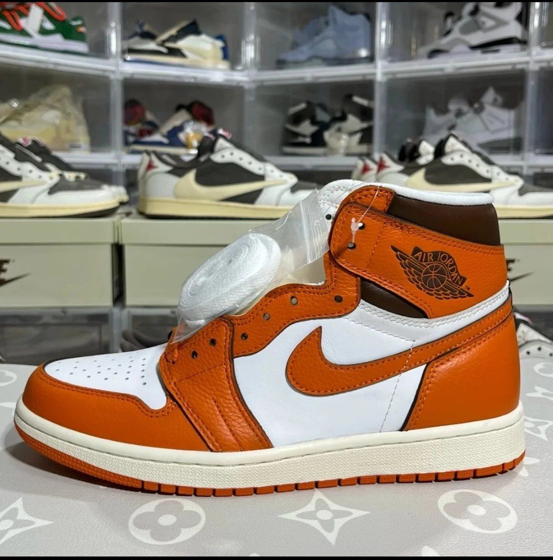 Air Jordan AJ1 Mid Orange Shoes