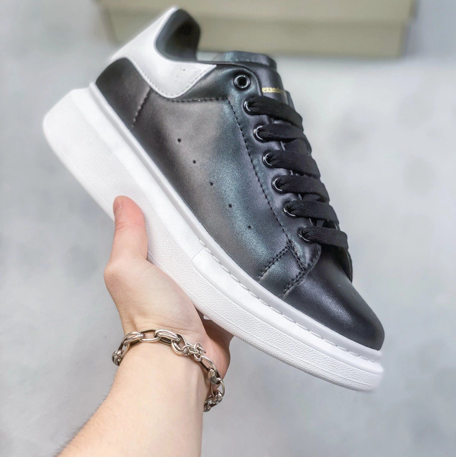 Alexander McQueen Oversized Sneaker Black Shoes