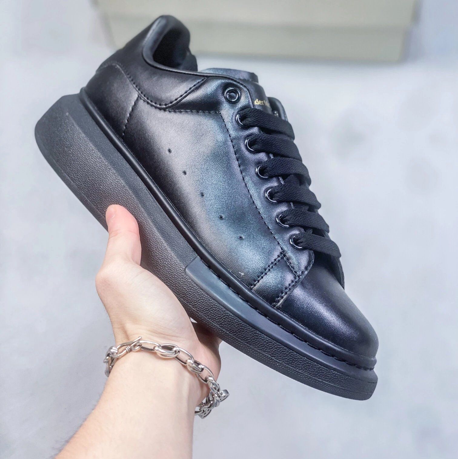 Alexander McQueen Oversized Sneaker Black Shoes