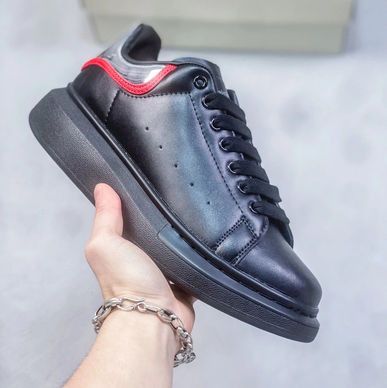 Alexander McQueen Smith Boost Black Shoes