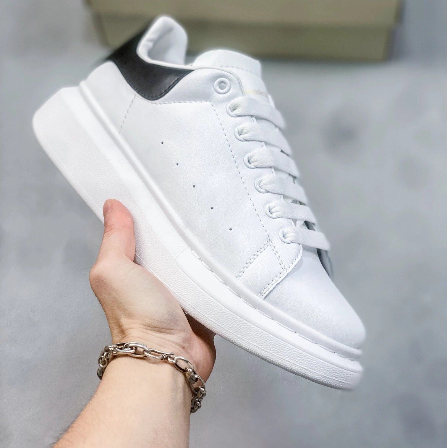 Alexander McQueen Smith White Shoes