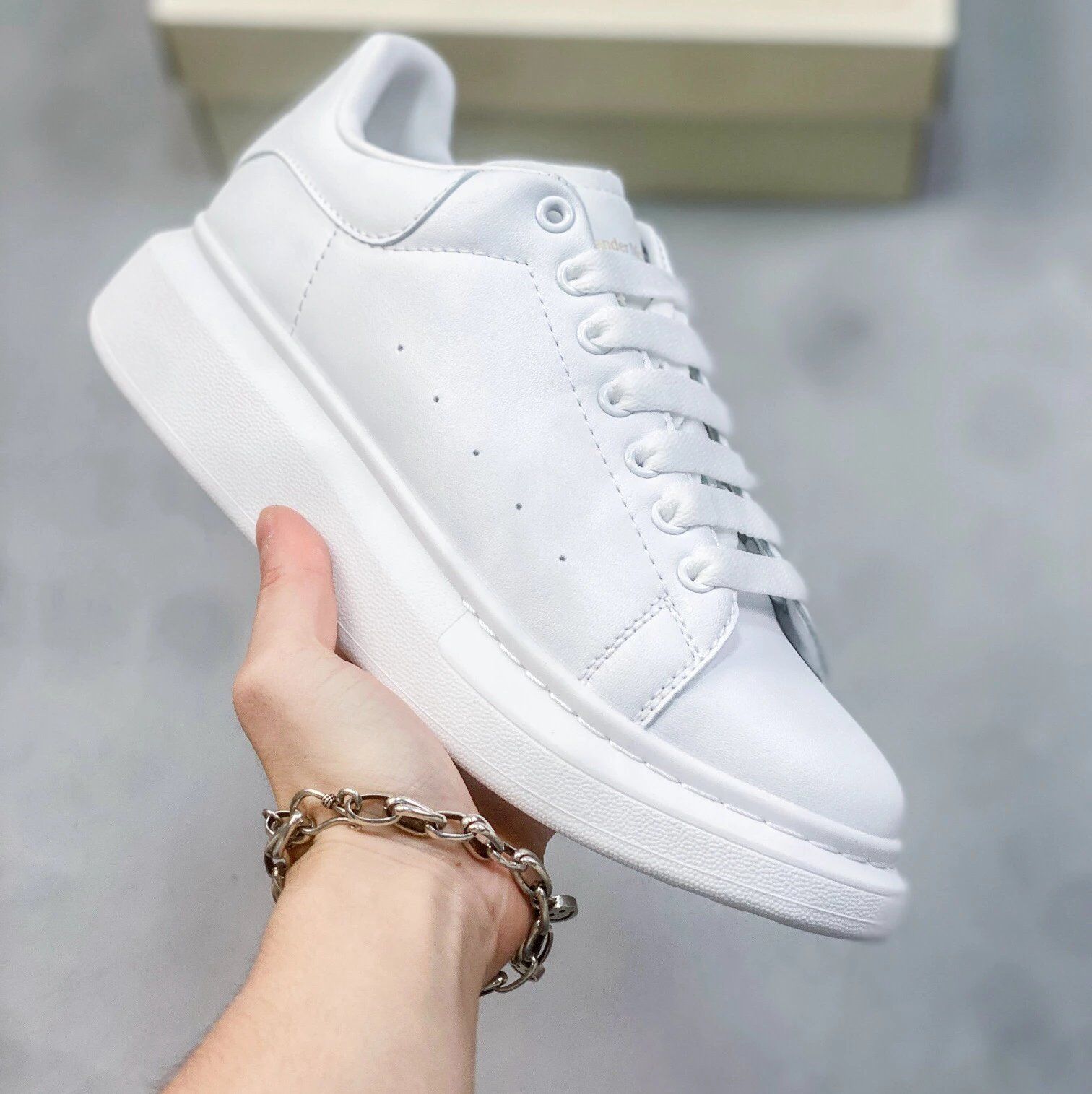 Alexander McQueen White Sneaker White Shoes