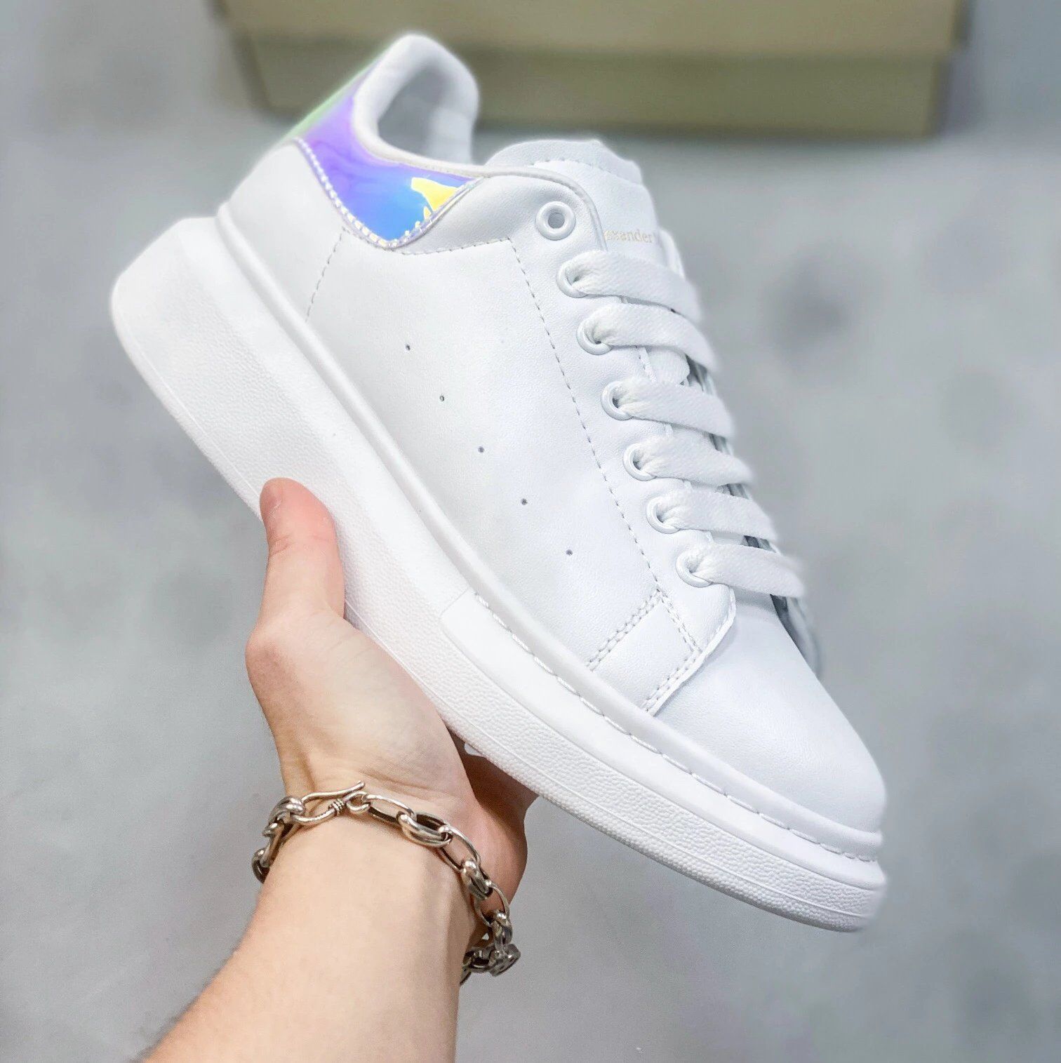 Alexander McQueen White Sneaker White Shoes