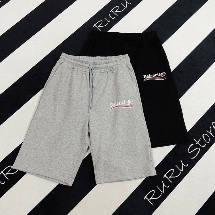 Balenciag Classic Coke Wave Logo Shorts