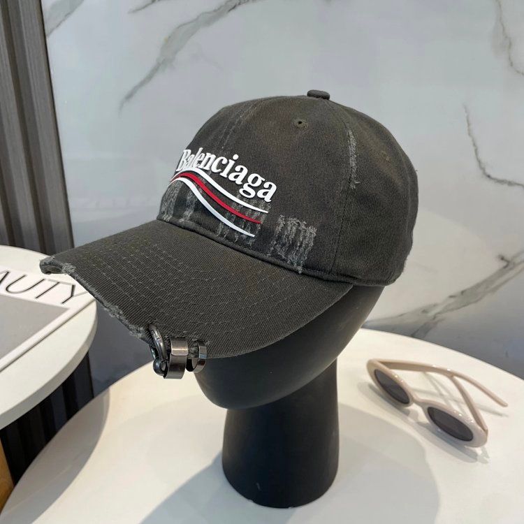 Balenciaga Baseball Cap Dark Gray