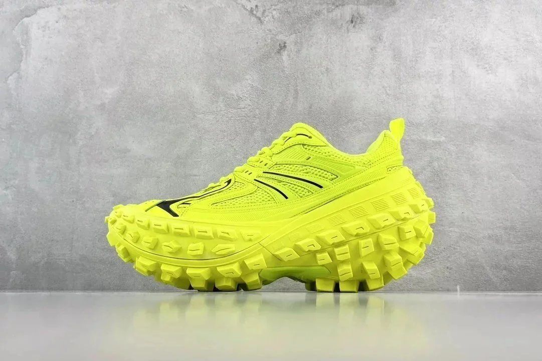 BALENCIAGA Defender Vintage Daddy Shoes Tire Shoes Lemon Yellow