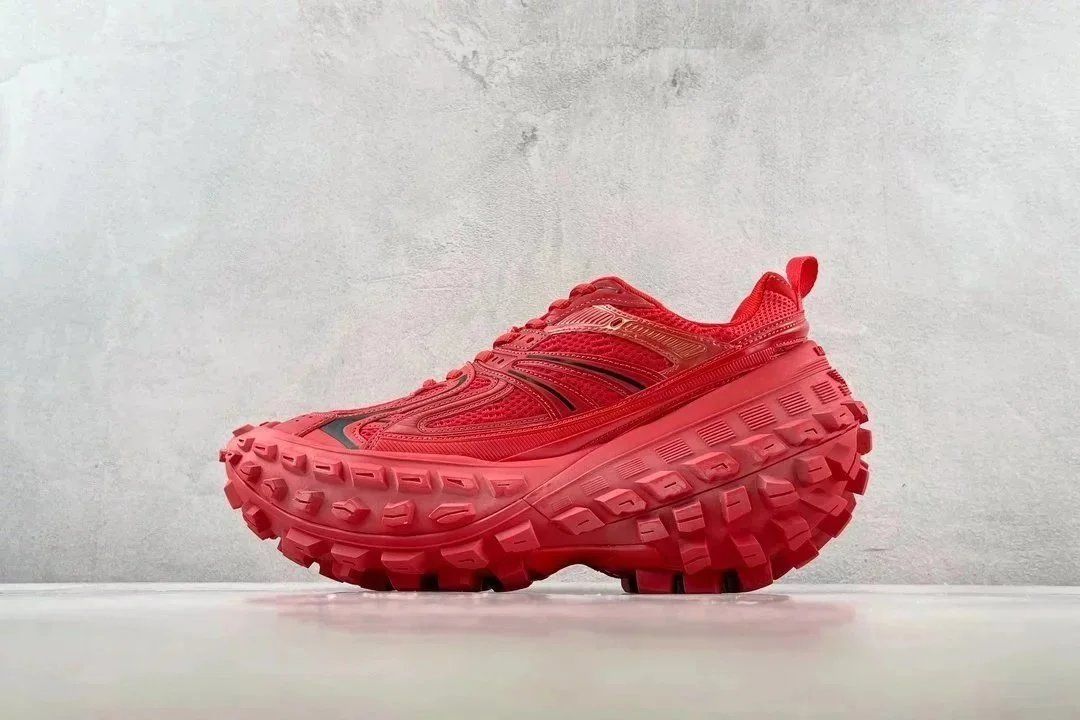 BALENCIAGA Defender Vintage Daddy Shoes Tire Shoes Red