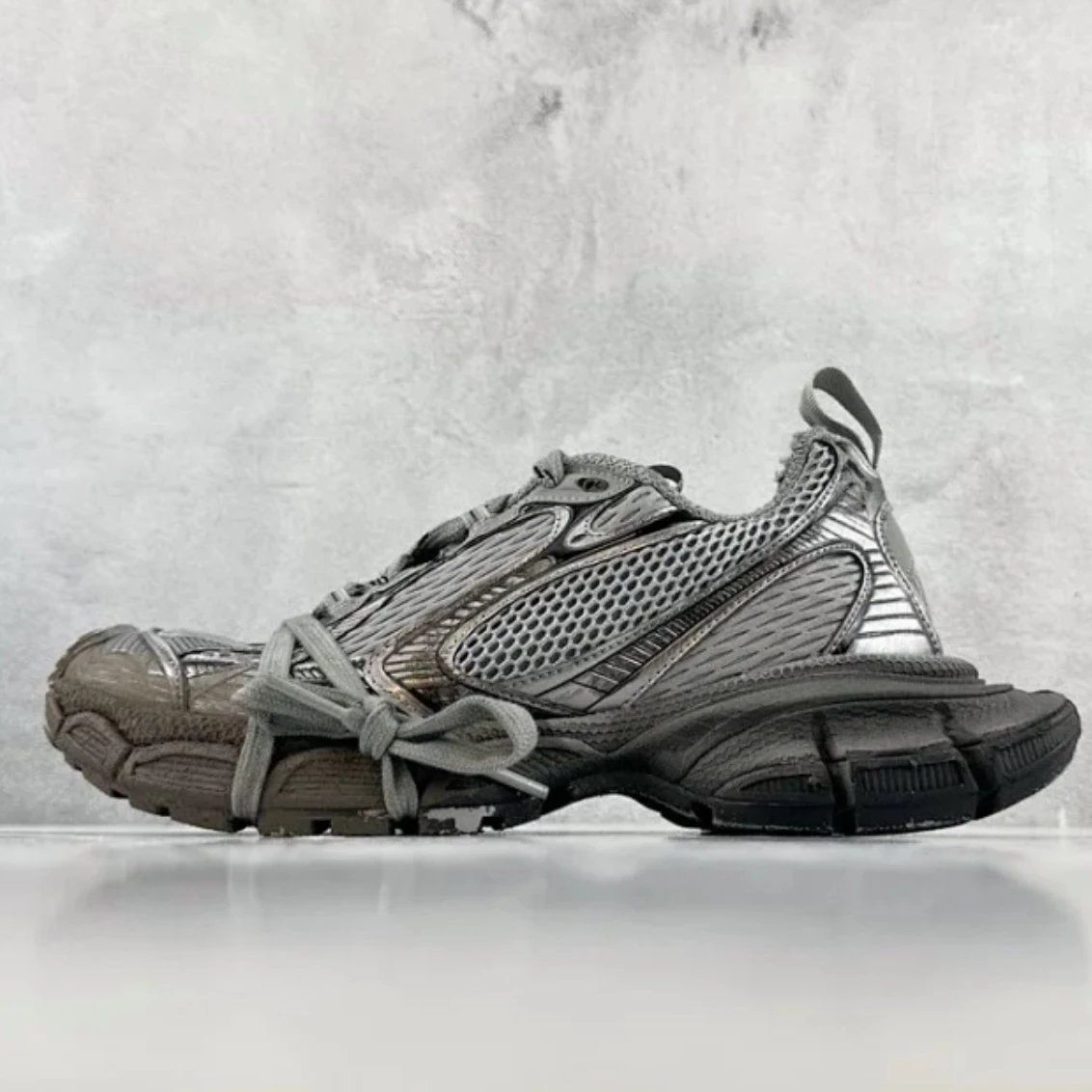 Balenciaga Mesh Sneaker Grey Shoes