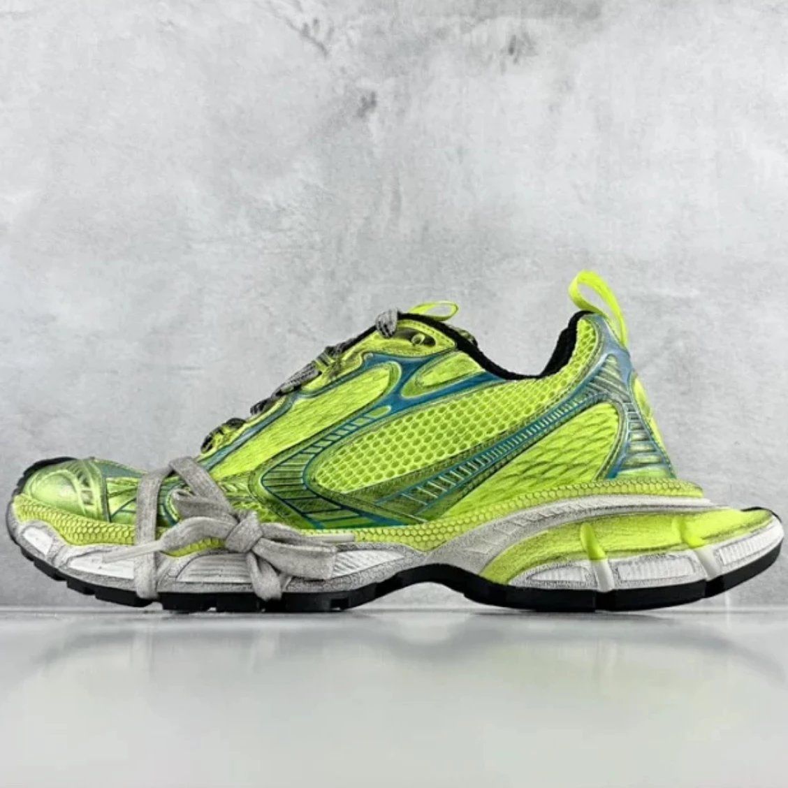 Balenciaga Neon Running Shoe Neon Yellow Shoes