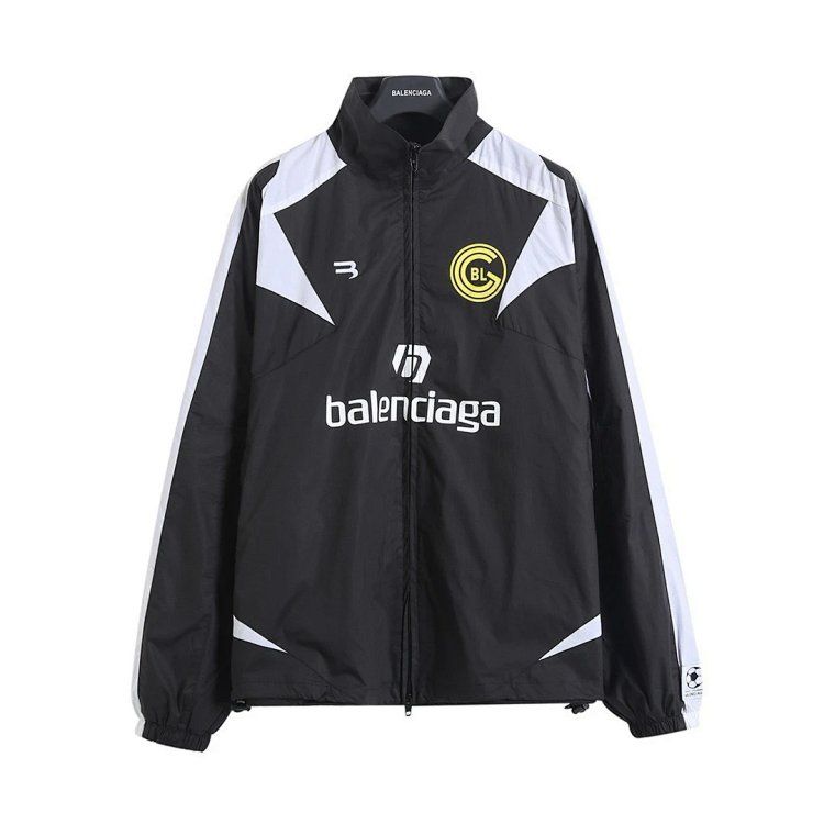 Balenciaga No. 10 jersey punch jacket