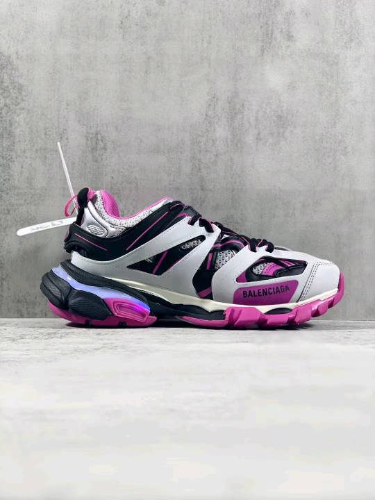 Balenciaga Track Sneaker White Black Neon Pink Shoes