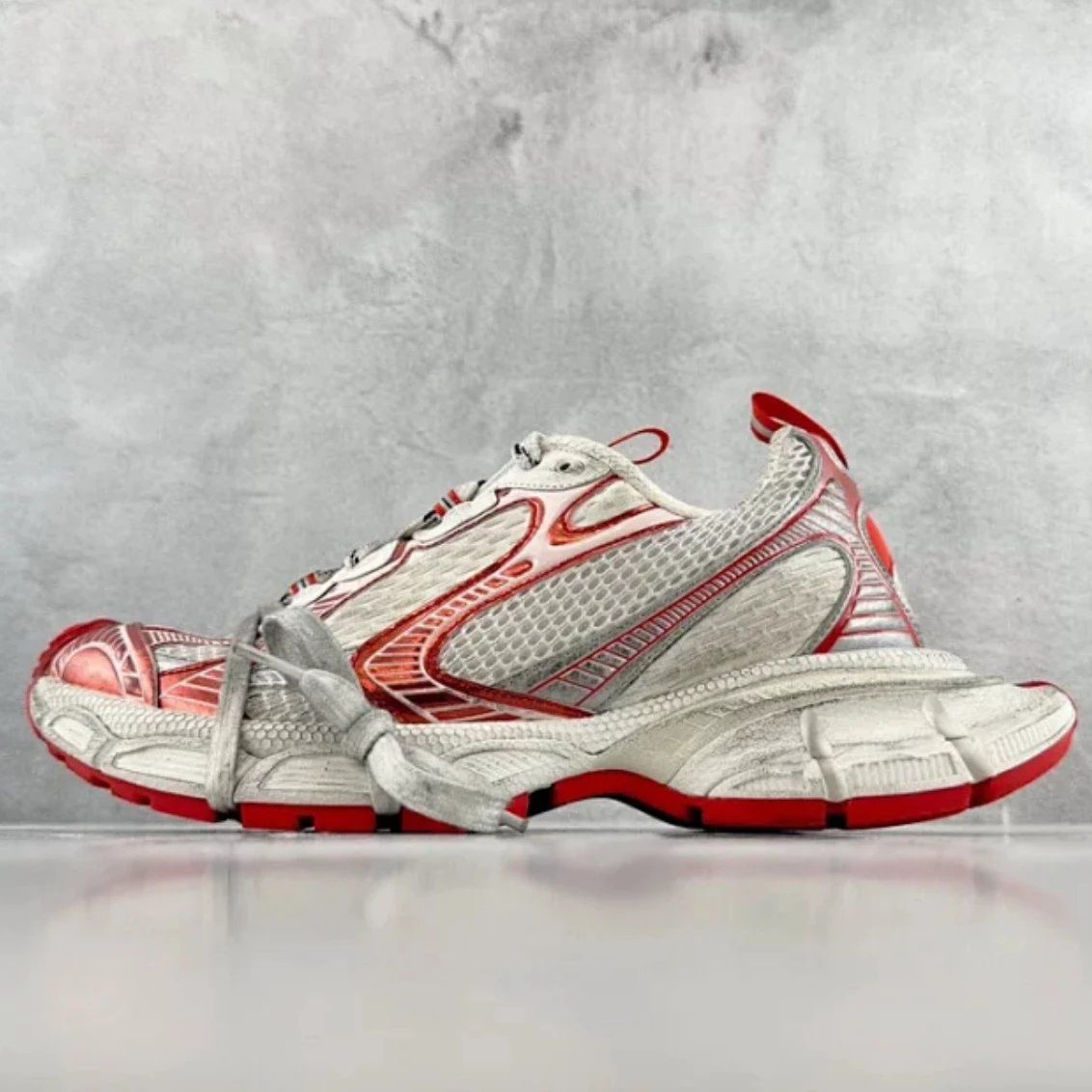 Balenciaga White Red Shoes