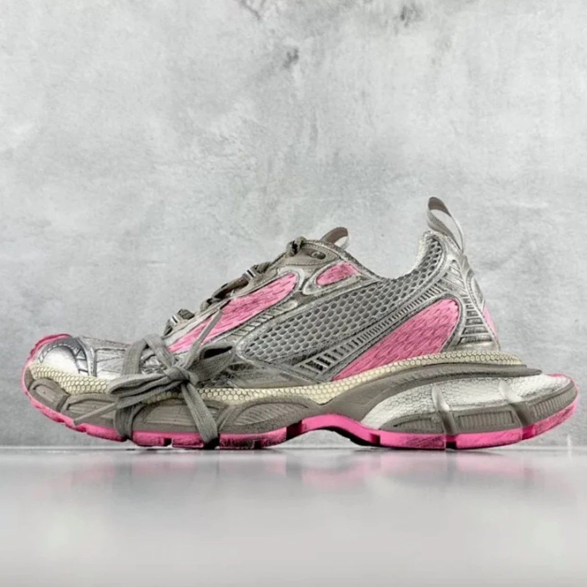 BalenciagaMesh Sneaker Pink Grey Shoes