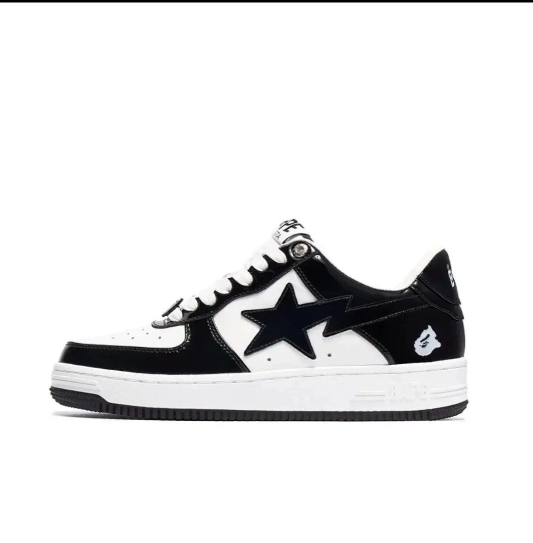 BAPE STA Low Sneaker Black White Shoes