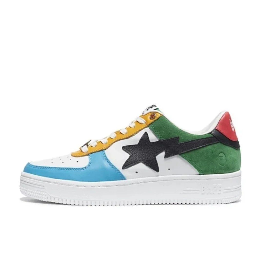 BAPE STA Low Sneaker White Green Red Shoes