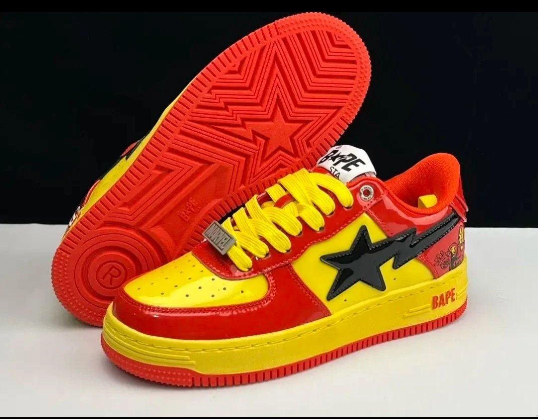 BAPE STA Sneaker Red Yellow Shoes