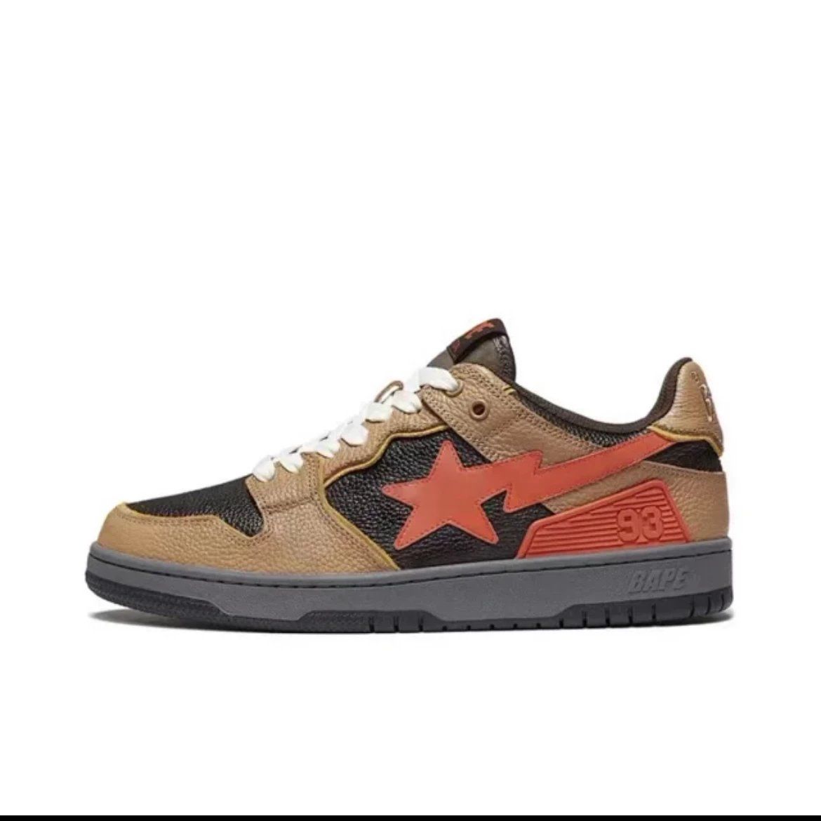 Bape star logo black brown