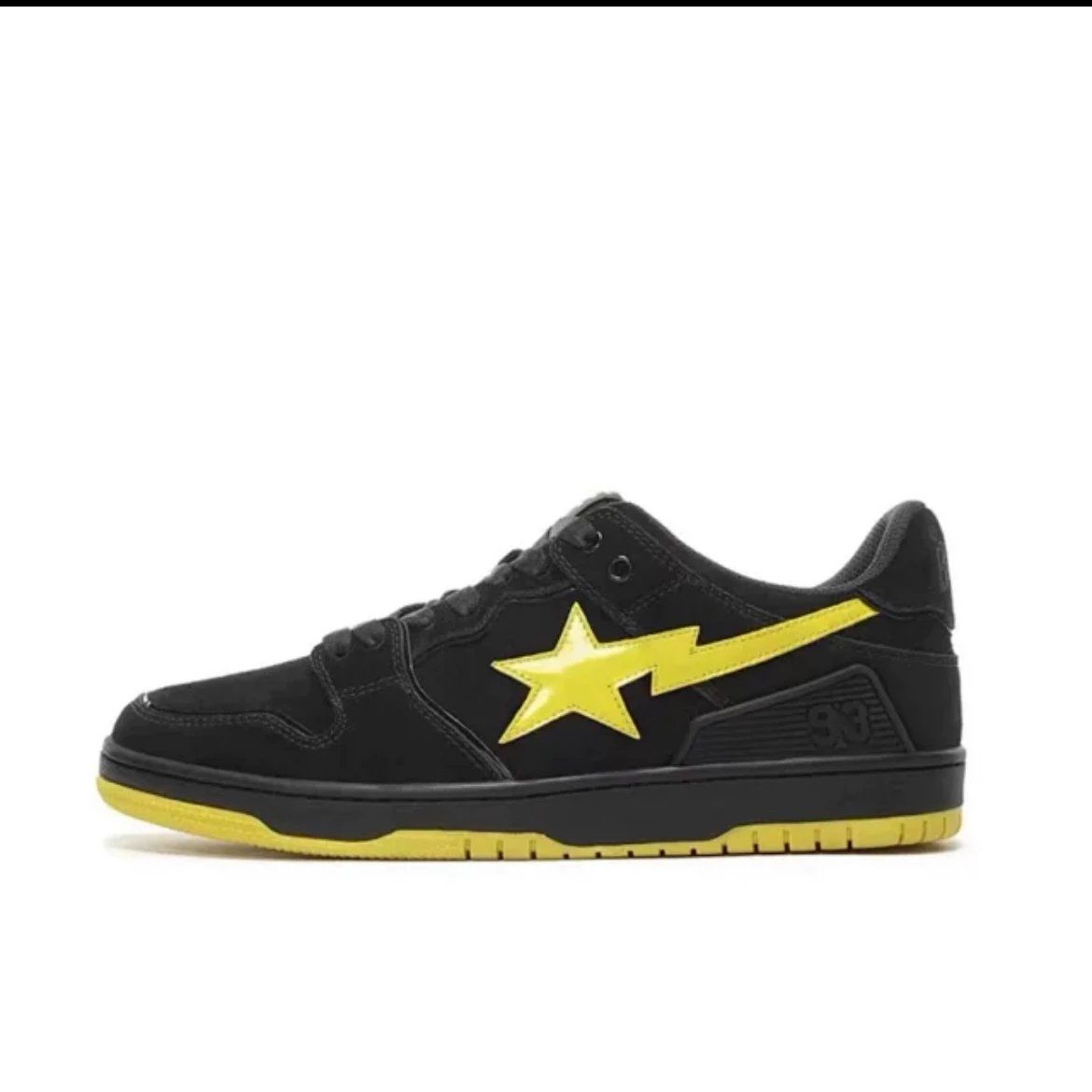 Bape star logo black yellow