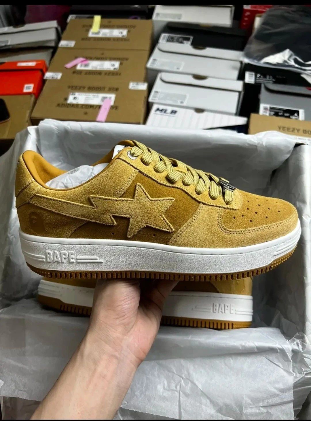 BAPE Star Low Sneaker Mustard Yellow Shoes