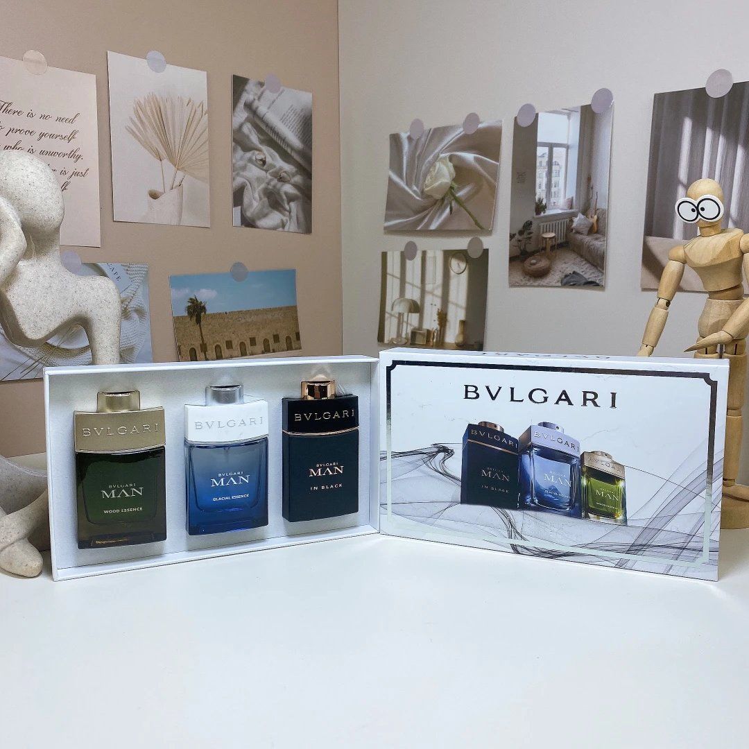 BVLGARI MAN Perfume Set Green Blue Dark Blue Mise