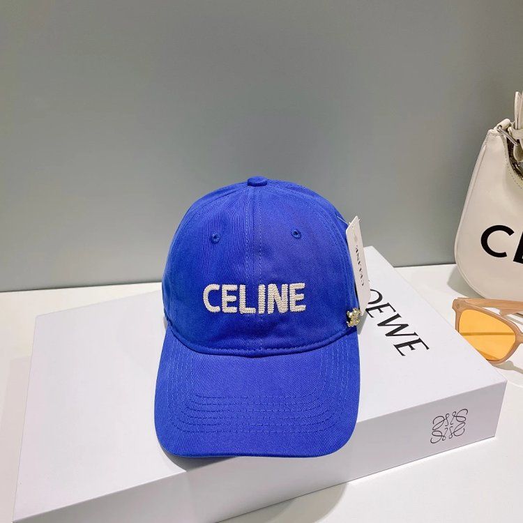 CELINE baseball cap blue