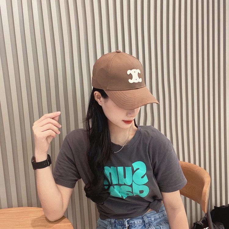 celine baseball cap brown