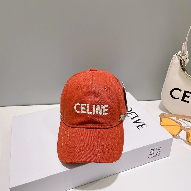 CELINE baseball cap orange