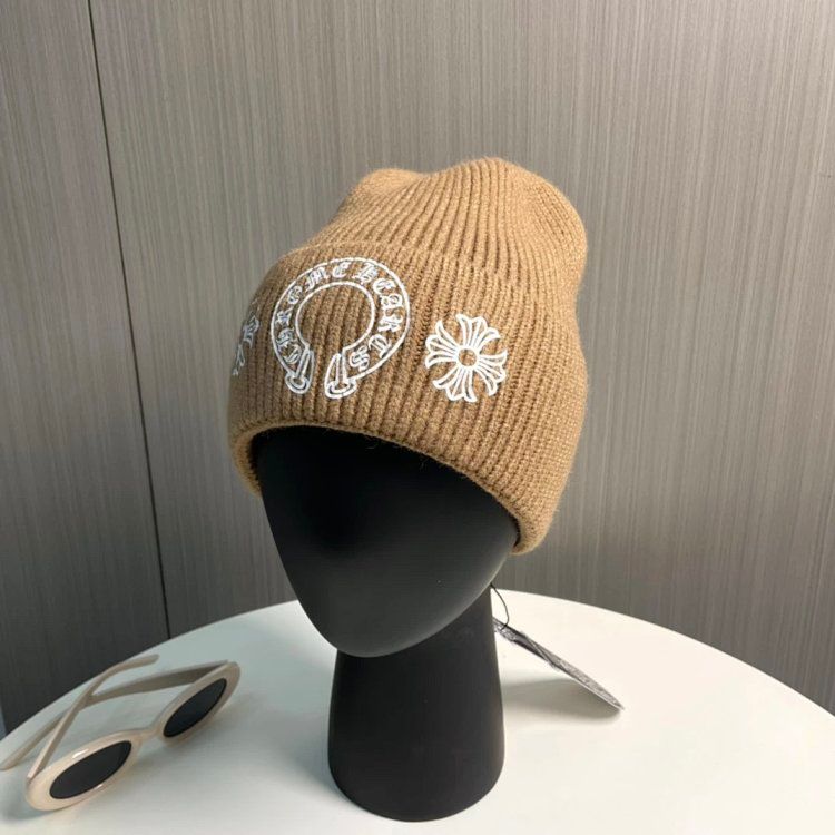 Chrome Hearts Knit Cap Camel