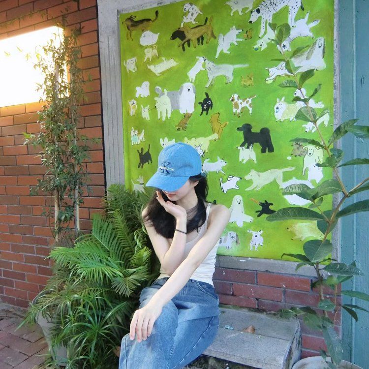 CK Baseball Cap Light Blue Mise