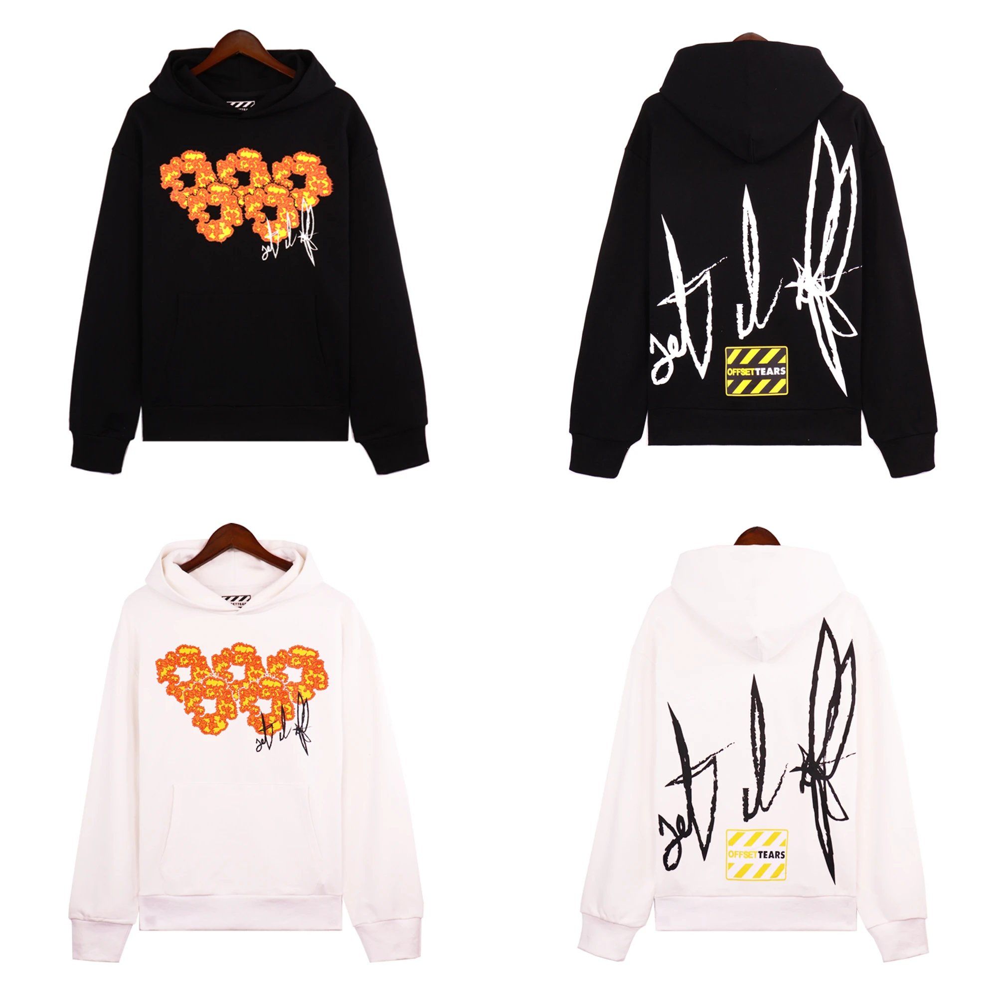 Denim Tears Co-Album SETITOFF Flame Kapok Sweatshirt Hoodie