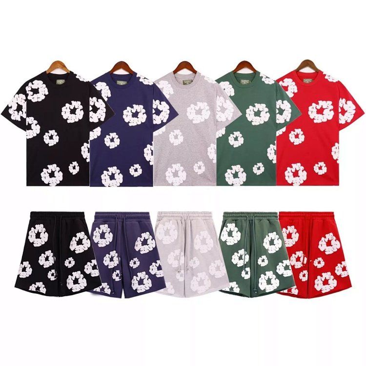 Denim Tears Kapok Short Sleeve Shorts Set