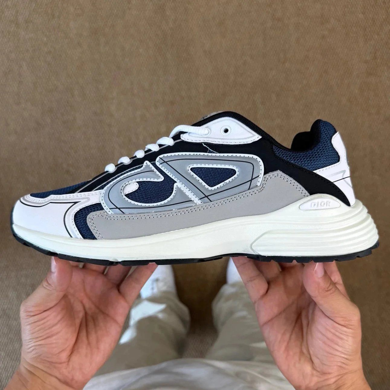 Dior B30 Sneaker White Grey Navy Blue Shoes