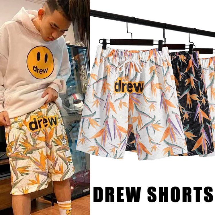 drew smiley face shorts