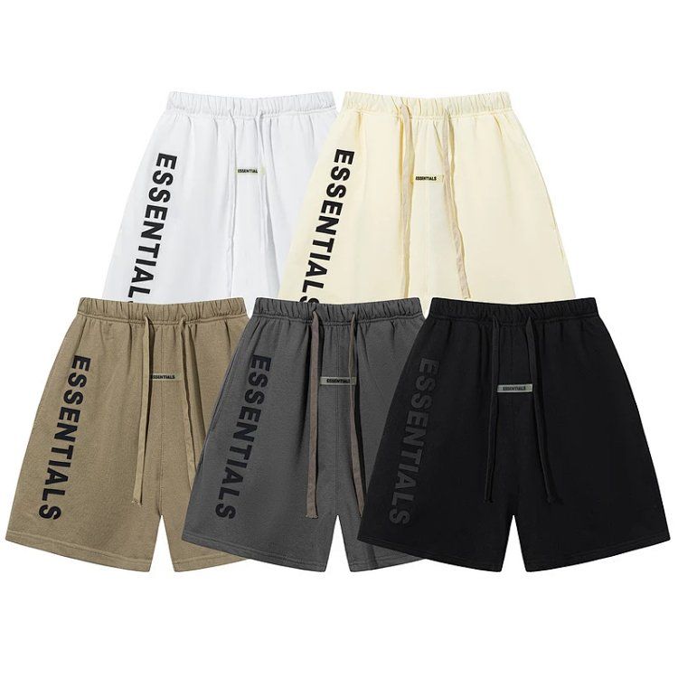 ESSENTIAL replica logo casual five-quarter pants