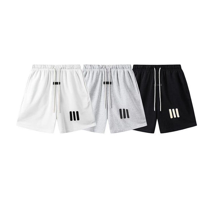 FEAROFGOD rewire ESSENTIALS three stripes silicone logo five-quarter pants sweatpants
