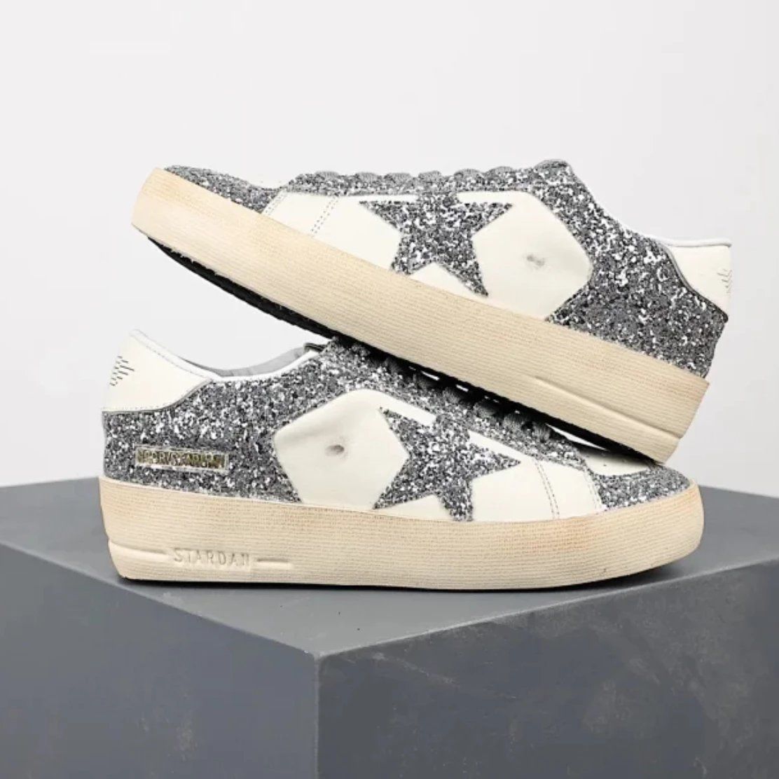 Golden Goose Superstar Sneakers Silver Shoes