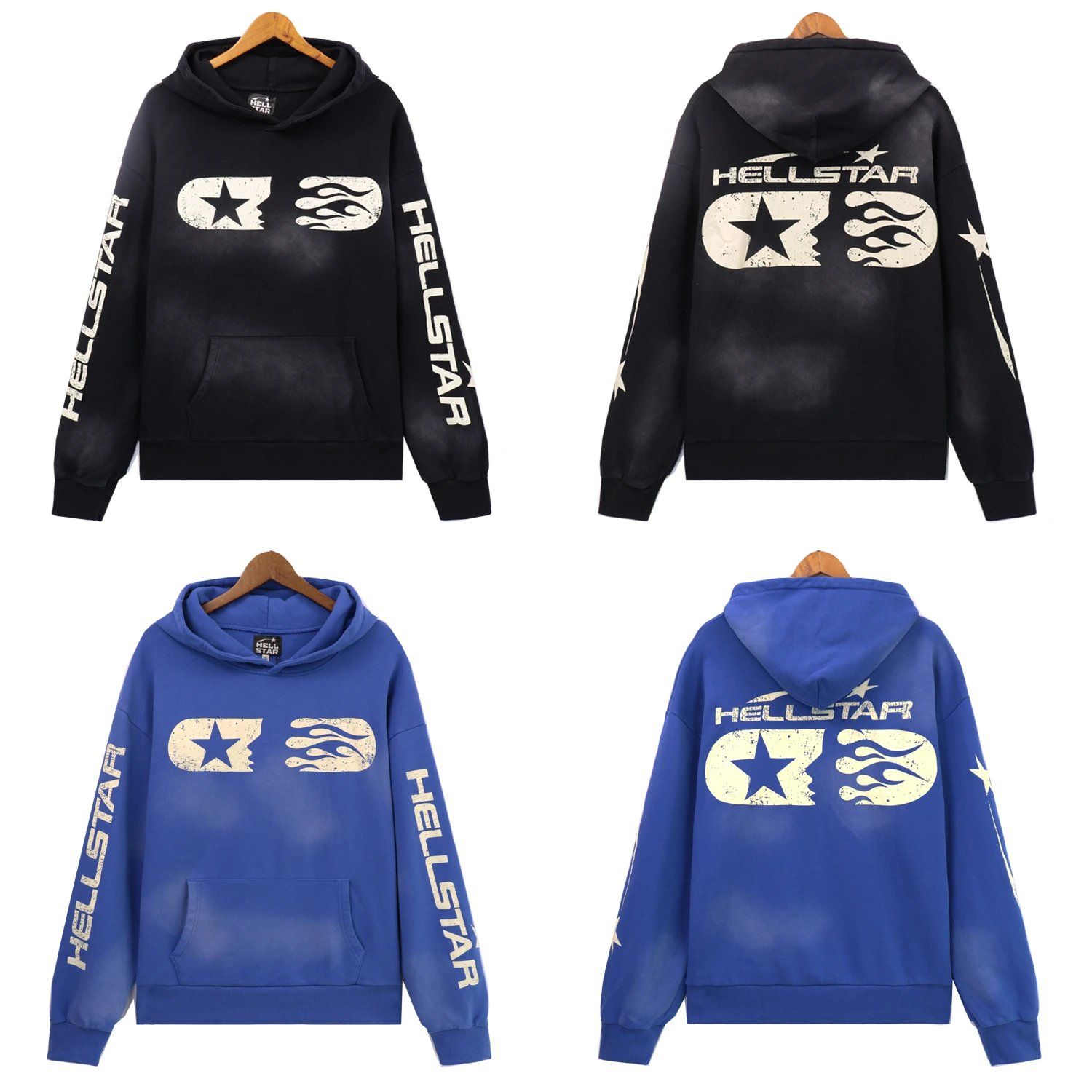 Hellstar Vintage Wash and Potassium Spray Sweatshirt Hoodie
