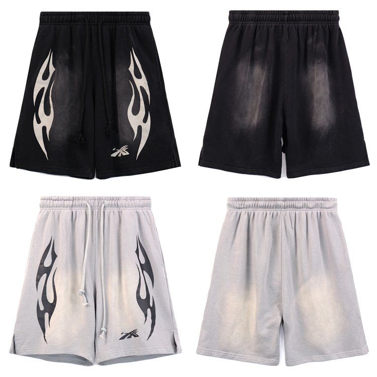 Hellstshortsins the same tide brand casual sports washed split shorts