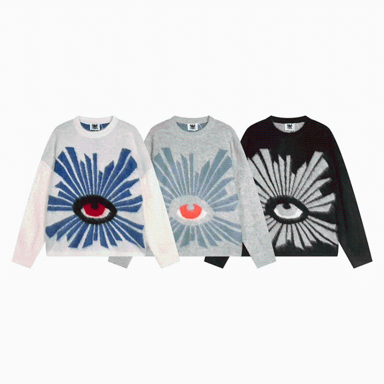 House of Errors Pullover Sweater Loose Casual Long Sleeve Knit Men's