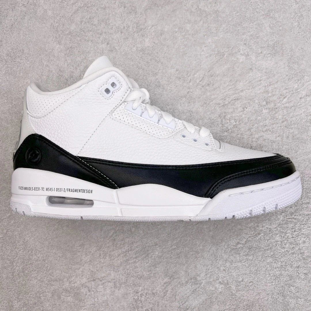 Jordan Air Jordan 3 Retro Fragment Design White Black Shoes