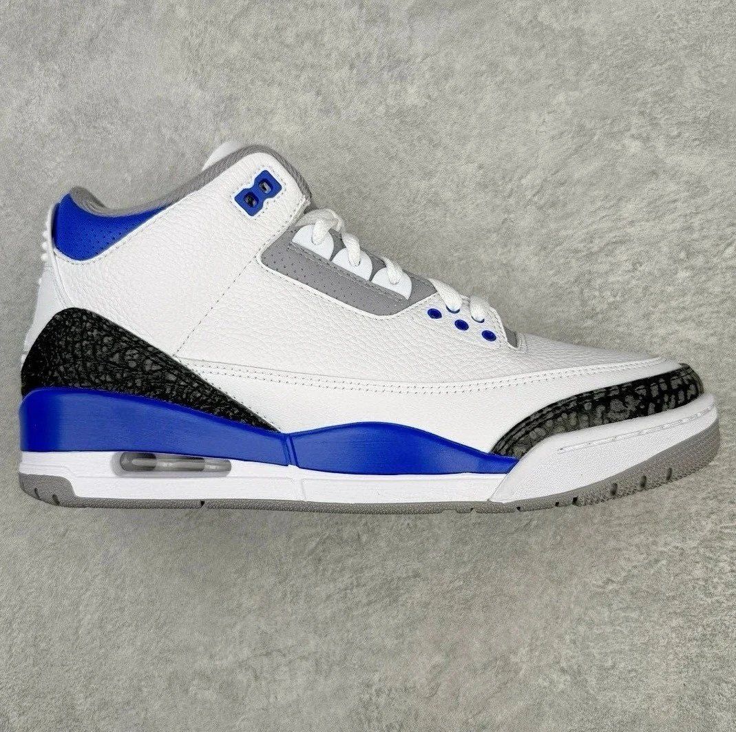 Jordan Air Jordan 3 Retro White Blue Shoes
