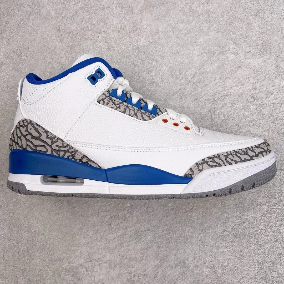 Jordan Air Jordan 3 Retro White Blue Shoes