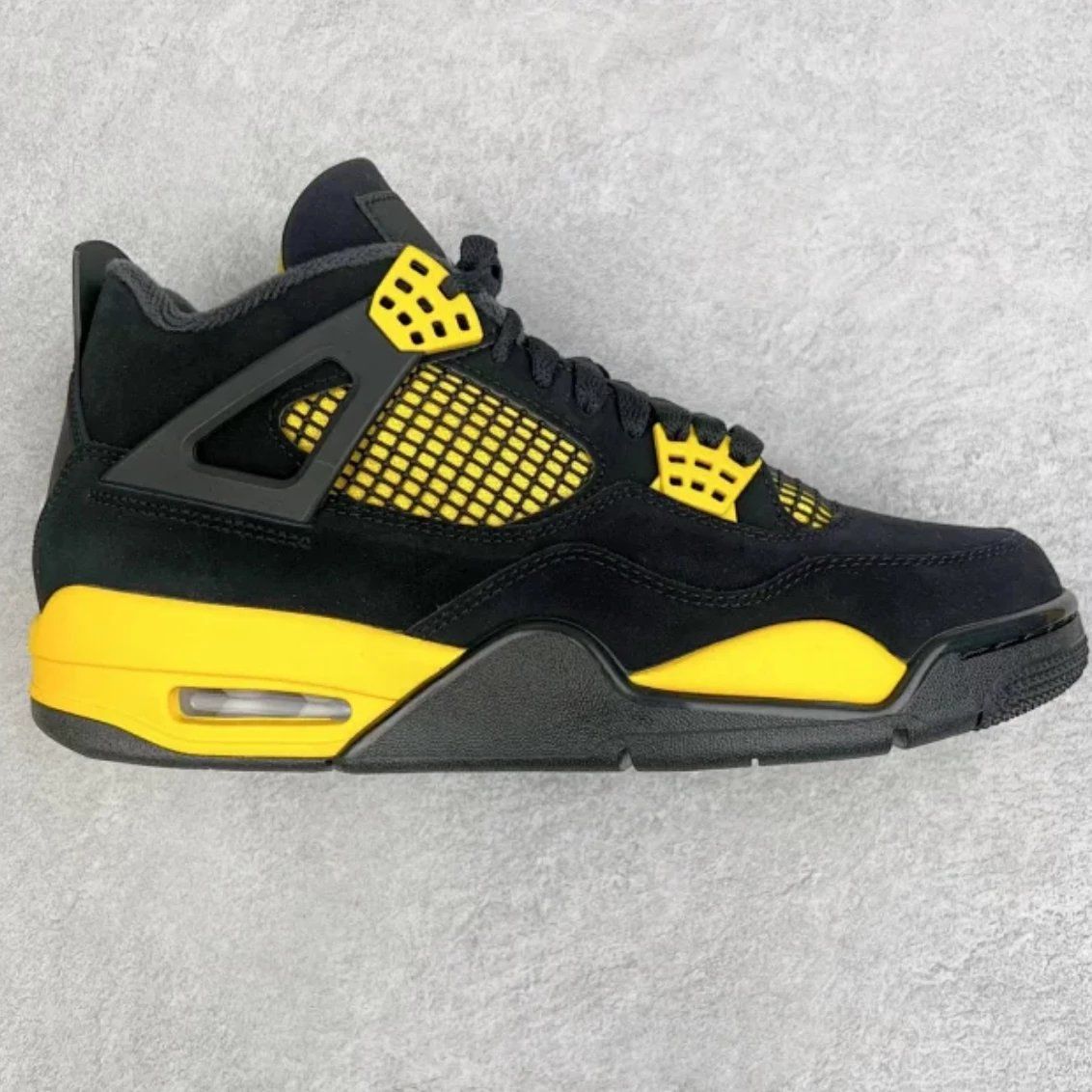 Jordan Air Jordan 4 Black Yellow Shoes
