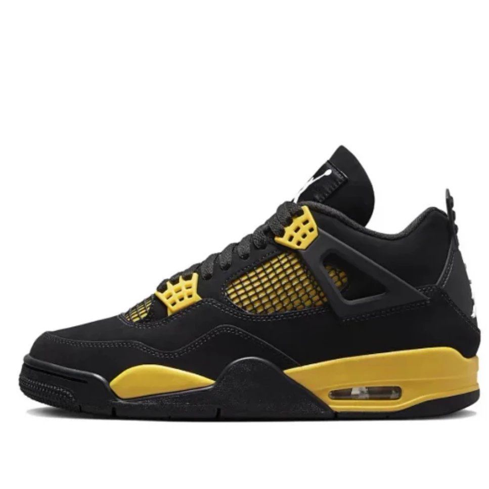 Jordan Air Jordan 4 Retro Black Yellow Shoes