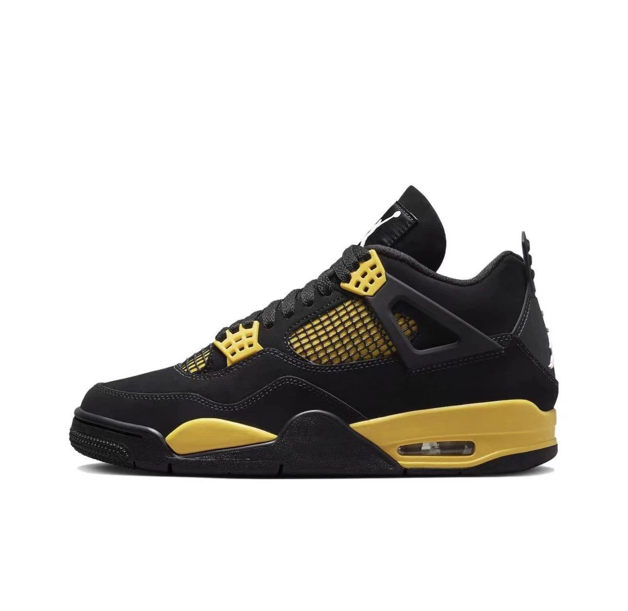 Jordan Air Jordan 4 Retro Black Yellow Shoes