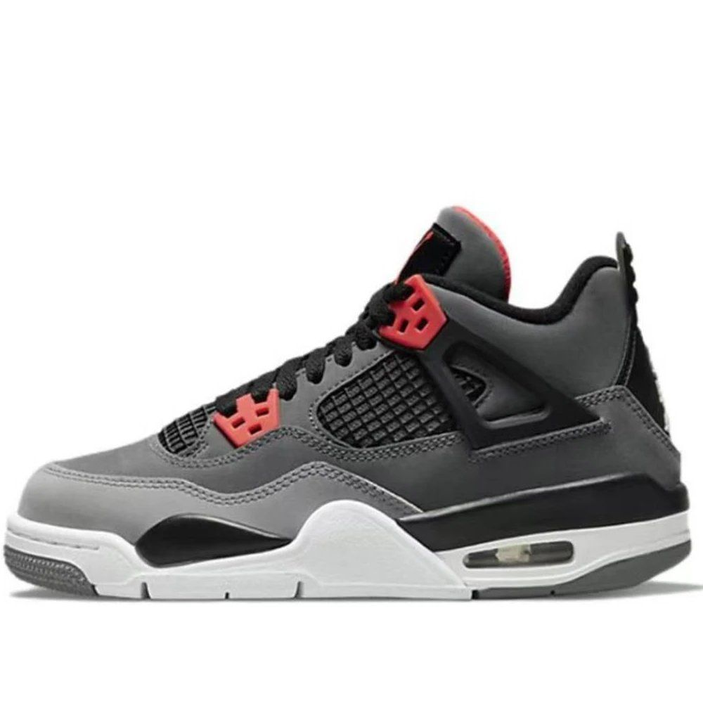 Jordan Air Jordan 4 Retro Grey Black Red Shoes