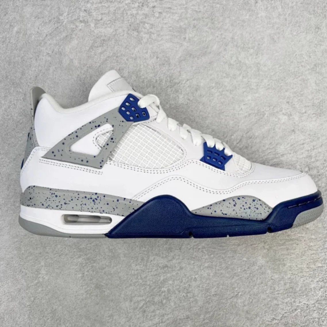 Jordan Air Jordan 4 Retro White Grey Blue Shoes