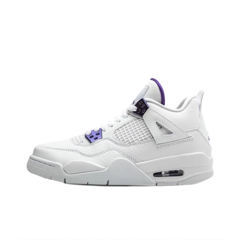 Jordan Air Jordan 4 Retro White Purple Shoes
